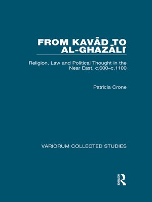 cover image of From Kavad to al-Ghazali